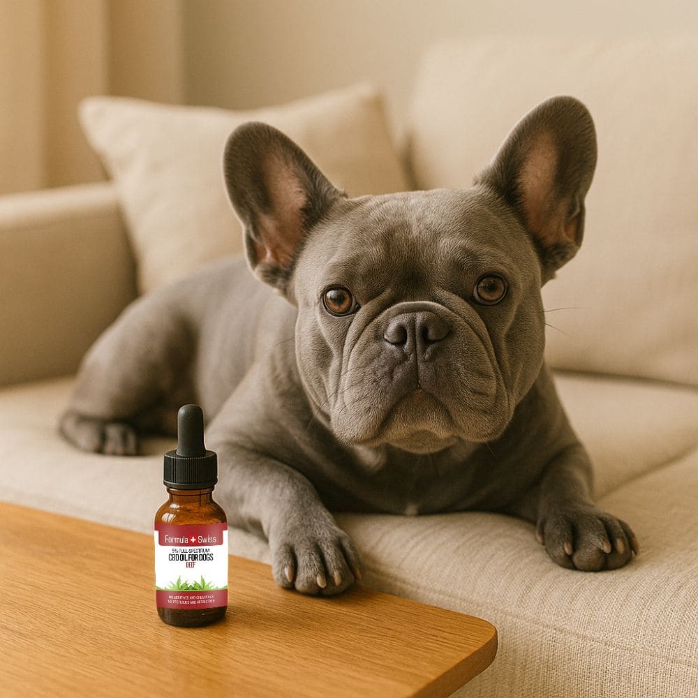 CBD масло в MCT масло с аромат на говеждо за кучета