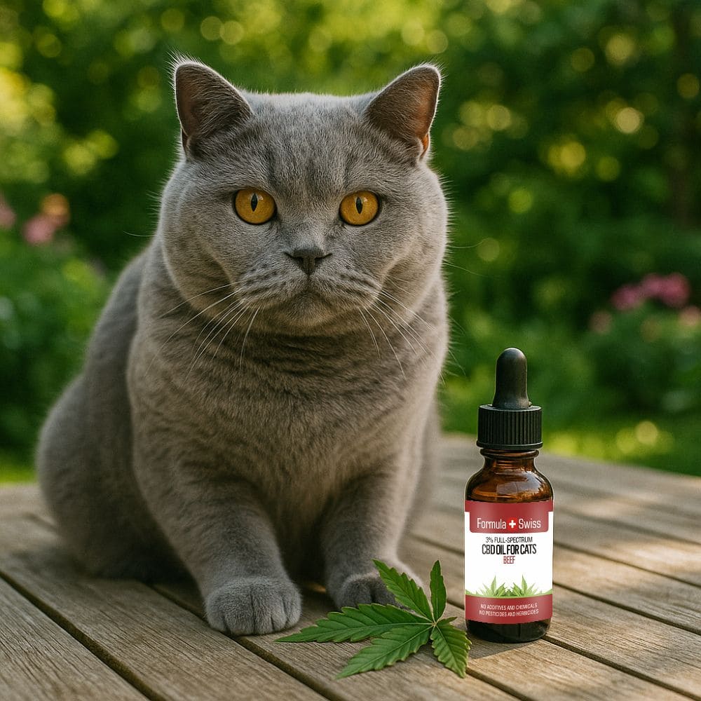 CBD масло в MCT масло с аромат на говеждо за котки