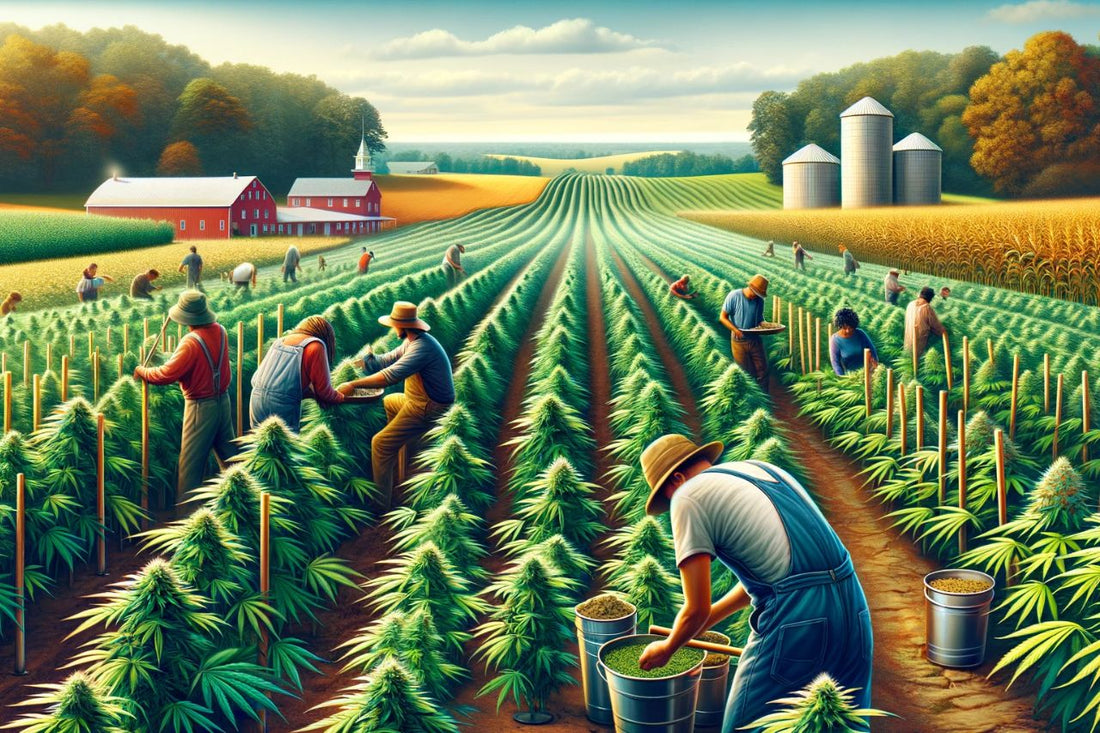 Картина на ферма за канабис
