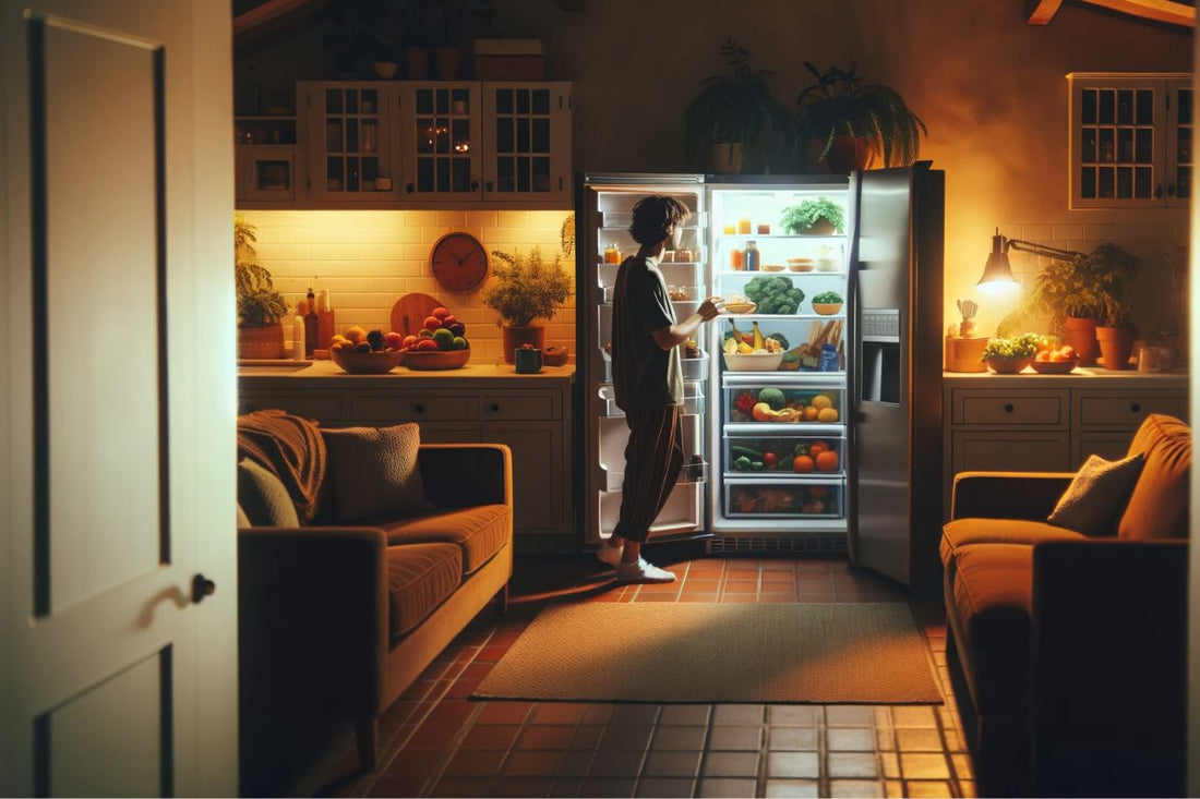 Човек отваря хладилник