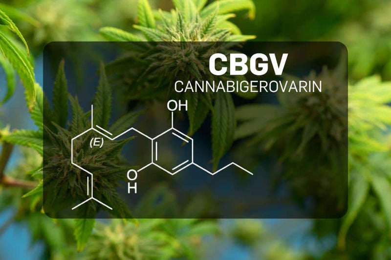 Химична структура на канабигериварин (CBGV)