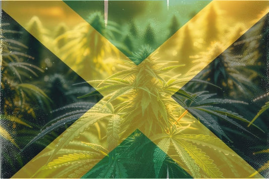 Канабис и ямайско знаме