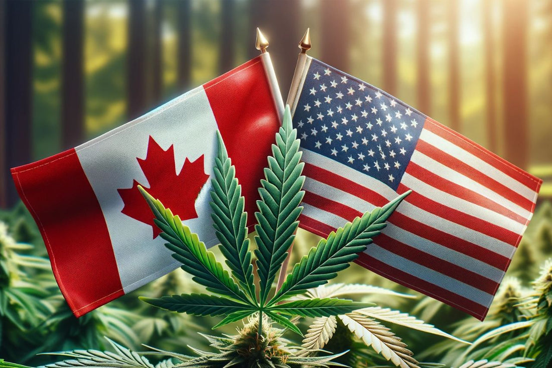 Американско и канадско знаме