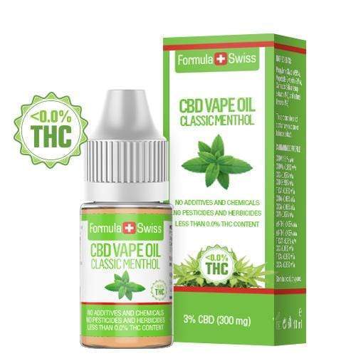 CBD vape течност classic menthol 3-5%