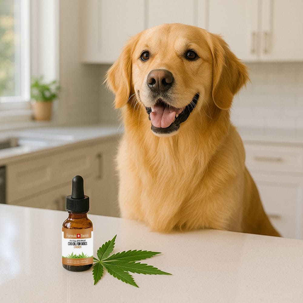 CBD масло в MCT масло с аромат на пиле за кучета