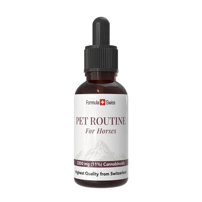 Formula Swiss Pet Routine за коне – CBD масло 10% CBD, шише с капкомер