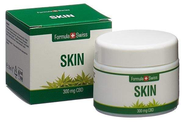 Бурканче и опаковка на балсама CBD Skin на Formula Swiss, 300 мг CBD, 30 мл